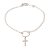 Pulseira Prata Crucifixo Liso - Imagem 1