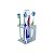 Porta escovas de dentes e creme dental de acrílico - Transparente - Imagem 3