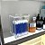 Porta Cotonetes com Tampa Médio em Acrílico Transparente Organizador para Banheiro e Bancada - Imagem 1