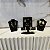 Kit de expositores Bracelete. 120 furos, Colar Brinco 2 Espaços- Preto - Imagem 1