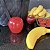 Kit 3 Porta Frutas Banana Maçã Morango BPA Free para Mochila e Lancheira - Imagem 8