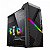 Gabinete PowerX 6507TG, Mini Tower, Black, Com Fita Led RGB, mATX - Imagem 1