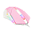 Mouse Gamer Redragon Centrophurus RGB Rosa com branco - Imagem 2