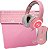 Fone de ouvido Headset Combo Dazz 4 Em 1 Série M Rosa mouse teclado e pad - Imagem 1