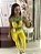 Conjunto Semi Empina Brocado Amarelo e Verde - (Veste M/G) - Imagem 1