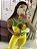 Conjunto Semi Empina Brocado Amarelo e Verde - (Veste M/G) - Imagem 3