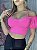 Cropped Manguinha Princess - Pink - Imagem 1