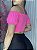 Cropped Manguinha Princess -  Rosa Neon - Imagem 2