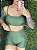 Shorts Tradicional Viva Fit Glossy Verde Militar - M - Imagem 4