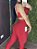 Legging Tradicional Viva Fit Glossy Vermelho M - Imagem 2