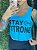 Cropped Stay Strong Azul Céu -  TAM único - Imagem 1
