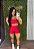 Conjunto Curto Tradicional Glossy Viva Fit Vermelho -G - Imagem 1
