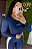 Cropped Manga Longa Azul -P/M/G - Imagem 1