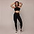 Legging Empina Jacquard Fluffy Black -M/G - Imagem 3