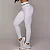Legging Empina Jacquard Perlê Branca/Verde -P/M/G 36 a 42 - Imagem 1