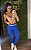 Conjunto Tradicional Azul Safira /Top Nude  - P/M/G 36 a 38 - Imagem 1