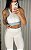 Conjunto Semi Empina Brocado  Branco/Cinza  - Tamanho único 38 a 42+ - Imagem 3