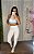Conjunto Semi Empina Brocado  Branco/Cinza  - Tamanho único 38 a 42+ - Imagem 1