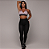 Legging  Sem costura Blackout Glossy Rose -Dupla -Fase -Veste P/M - Imagem 5