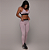 Legging  Sem costura Blackout Glossy Rose -Dupla -Fase -Veste P/M - Imagem 6
