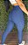Legging Semi Empina Brocado Azul - Tamanho único - 38 a 42 - Imagem 2