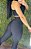 Legging Semi Empina Brocado Preto - Tamanho único 38 a 42+ - Imagem 2
