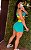Conjunto Shorts Saia Funny com Elástico Turquesa - P/M 38 a 40 - Imagem 2