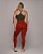 Legging Empjina Walk Bicolor Bordô - Tamanho único 38 a 42 - Imagem 4