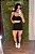Shorts Curto Tradicional Jacquard Oncinha Preto - P/M/G - Imagem 1