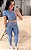 Conjunto Tradicional Viva Fit Azul Claro com Cropped -P/M/G - Imagem 1