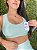 Top Viva Fit Glossy Verde água - P/M/G - Imagem 1