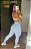 Legging Semi Empina Canelada Azul -Veste 38 a 42 - Imagem 2