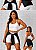 Tapa Bumbum/Jaquetinha Preta -Tamanho único - Imagem 1