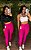 Legging Semi empina Brocada Pink -Tamanho único - Imagem 1