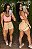 Conjunto Curto Tradicional Shorts Duplo Rosa/Nude - Tamanho único - Imagem 1