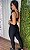 Conjunto Semi Empina Brocado Preto Top Kendy - Tamanho único 38 a 42 - Imagem 2