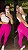 Legging Tradicional Rosa -Tamanho único 38 a 42 - Imagem 1