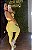 Conjunto Semi Empina Brocado Amarelo/Branco - Tamanho único 38 a 42/44 - Imagem 2