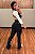 Legging Tradicional Lines Flare Preta - Tamanho único 38 a 42 - Imagem 2