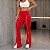 Legging Tradicional Lines Flare Vermelha - Veste M/G - Imagem 3