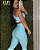 Legging Tradicional Jacquard Once Azul - 38 a 42 - Imagem 2