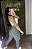Legging Semi Empina Brocado Cinza -Tamanho único 38 a 42 - Imagem 2
