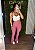 Legging Tradicional Flare Rosa -M/G - Imagem 1
