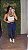 Legging Tradicional Canelada Azul - P/M/G 38 a 42 - Imagem 1