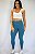 Legging Tradicional Azul Petróleo Bolsinho - M/G 38 a 42 - Imagem 4
