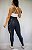 Legging Empina LiNES Preta/Branco - Tamanho único 38 a 42 - Imagem 2