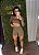 Conjunto Tradicioal /Shorts canelado Nude Médio - Tamanho único - Imagem 1