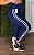Legging Tradicional Brocada Azul Escuro- Tamanho único 36 a 42 - Imagem 1