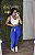 Legging Tradicional Brocada Azul Bic- Tamanho único 36 a 42 - Imagem 1