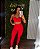 Conjunto Semi Empina Brocado Vermelho- Tamanho único 38 a 42/44 - Imagem 1